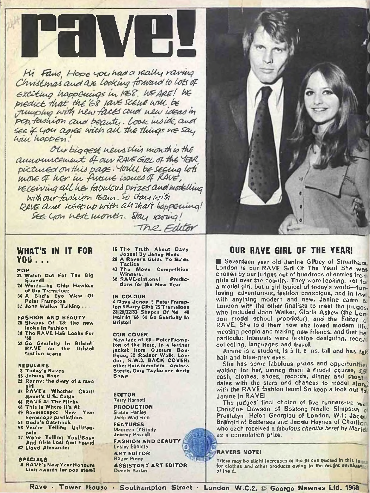 英BOOKS Magazine Rave For Ye Mod English November RAVE196510 GEORGE NEWNES /00250 Rave